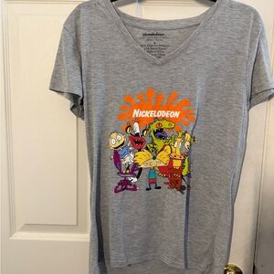 Nickelodeon Gray Graphic Tee